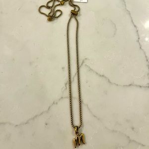 Brand new Kendra Scott “M” initial necklace